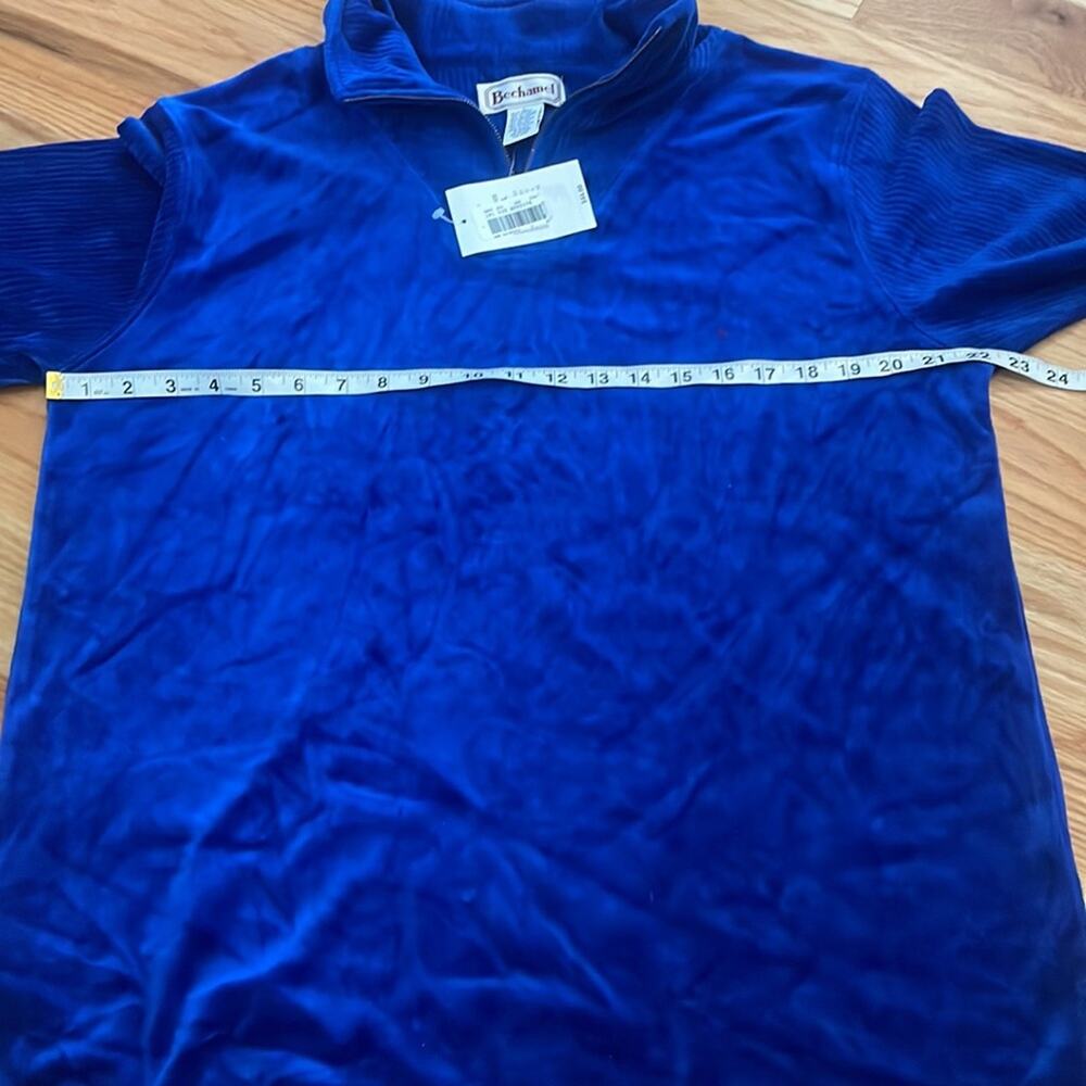 Vintage Bechamel Blue Velour Pullover Sweater - New with Tags - Picture 5 of 5
